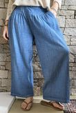 Loom & Thread Pin Tuck Pant Washed Denim /41=
